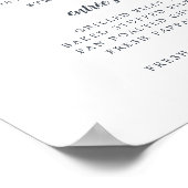 真夏のフローラのメニュー記号 ポスター (角)