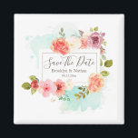 真夏のフローラの夢は日付を保存 マグネット<br><div class="desc">水かわいらし色フラワーグラフィック/トレンディースクリプトタイポグラフィ。あなたの名前/特別な機会の日付パーソナライズされたは、Zazzleのフォント(例えば、手書き文字のスクリプモダント)の選択で簡単に行うことができる。配置もしまたはカスタマイズのサポートが必要な場合は、このページの右側連絡にある「このデザイナー」リンクを使用してください</div>