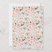 真夏のフローラ写真Save the Date Card セーブザデート (裏面)