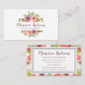 真夏のフローラ夢 名刺 (正面/裏面)