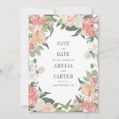 真夏のフローラ日付カードの保存 セーブザデート (正面)