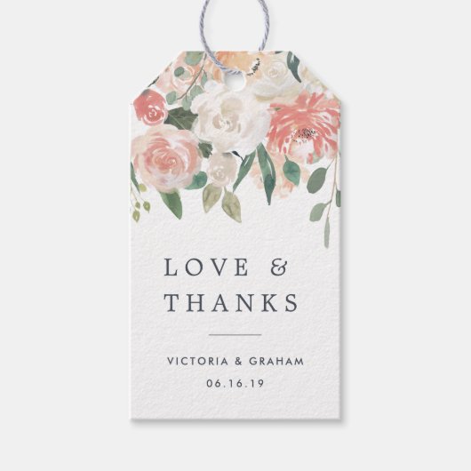 真夏のフローラ結婚に感謝 ギフトタグ (正面)