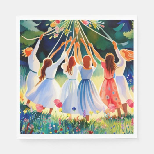 真夏の喜び スタンダードランチョンナプキン (正面)