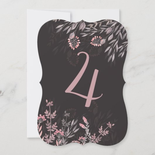 真夏の夜の夢のテーブル4両面 招待状 (正面)