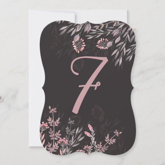 真夏の夜の夢のテーブル7両面 招待状 (正面)