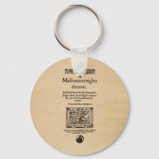 真夏の夜の夢の四合点への前編 キーホルダー (正面)