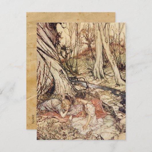 真夏の夜の夢はがきを保存 案内ポストカード (正面/裏面)