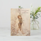 真夏の夜の夢パーソナライズされたありがとう サンキューカード (スタンド正面)