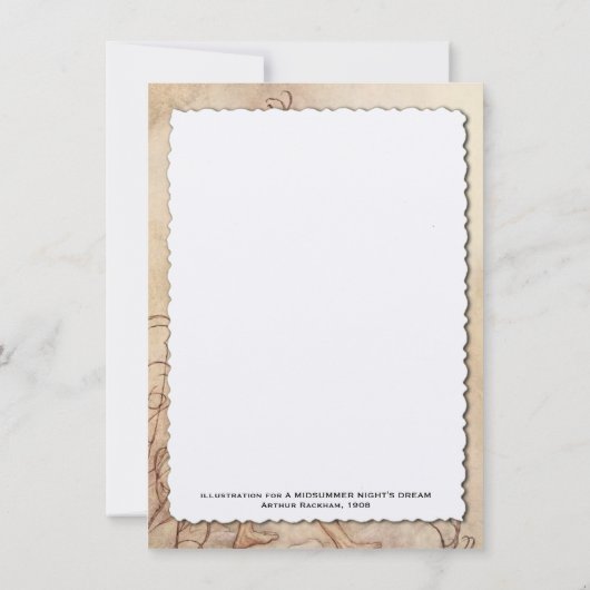 真夏の夜の夢パーソナライズされたありがとう サンキューカード (裏面)