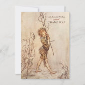 真夏の夜の夢パーソナライズされたありがとう サンキューカード (正面)