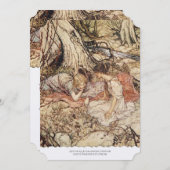 真夏の夜の夢結婚式招待状 招待状 (正面/裏面)