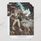 真夏の夜の夢結婚式招待状 招待状 (正面/裏面)