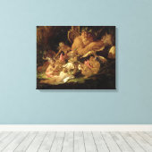 「真夏の夜の夢」からパックと妖精 キャンバスプリント (インサイチュ (ウッドフロア))