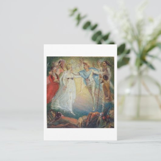 『真夏の夜の夢』のオーベロンとティターニア ポストカード (スタンド正面)