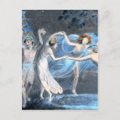 真夏の夜の夢、ウィリアム・ブレイク素晴らし ポストカード (正面)