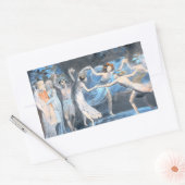 真夏の夜の夢、ウィリアム・ブレイク 長方形シール (封筒)