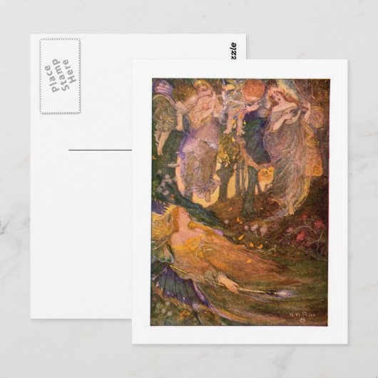 真夏の夜の夢 ポストカード (正面/裏面)