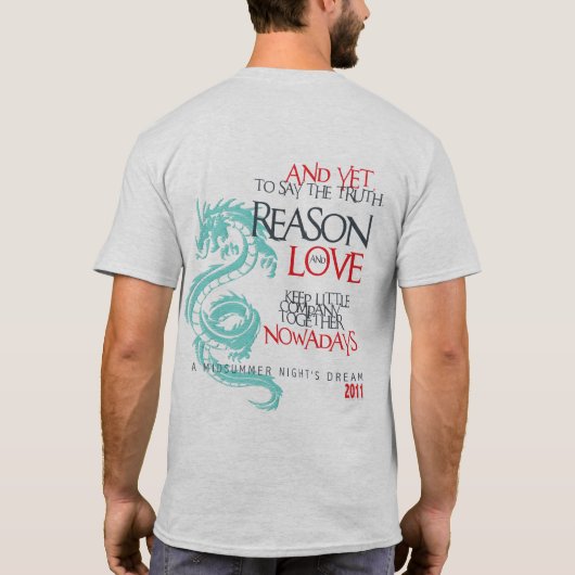 真夏の夜の夢 Tシャツ (裏面)