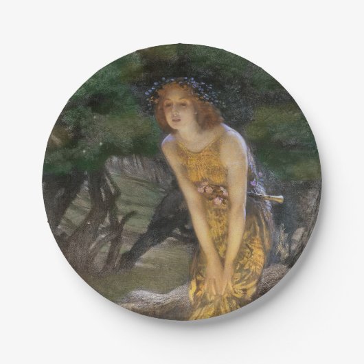 真夏の夜の妖精のダンス ペーパープレート (正面)