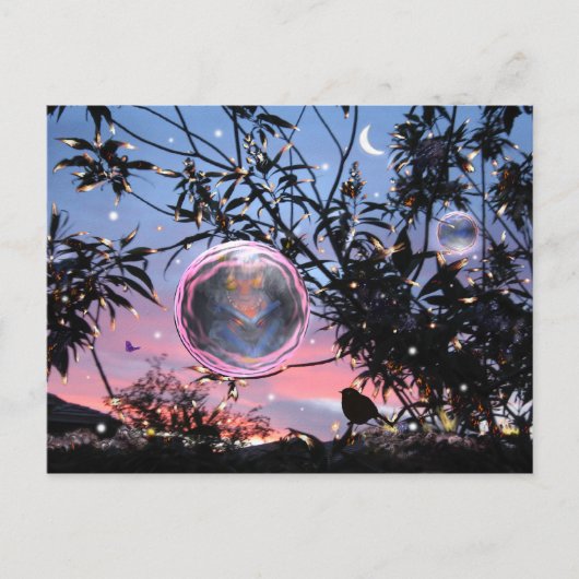 真夏の夜の妖精の泡! ポストカード (正面)