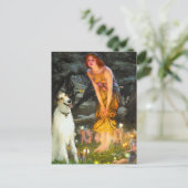 真夏の夜 - ボルゾイ ポストカード (スタンド正面)