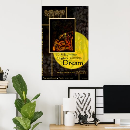 真夏の夜 ポスター (ホームオフィス)