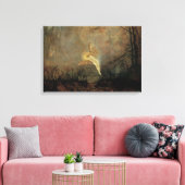 真夏の夜byグリムショー，ヴィンテージアビクトリアンート キャンバスプリント (インサイチュ (リビング))