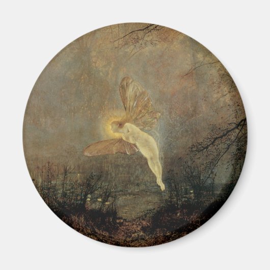 真夏の夜byグリムショー，ヴィンテージアビクトリアンート マグネット (正面)