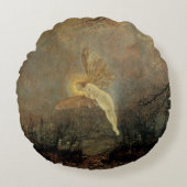 真夏の夜byグリムショー,ヴィンテージアビクトリアンート ラウンドクッション (正面)