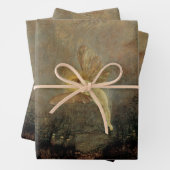 真夏の夜byグリムショー,ヴィンテージアビクトリアンート ラッピングペーパーシート (インサイチュ)