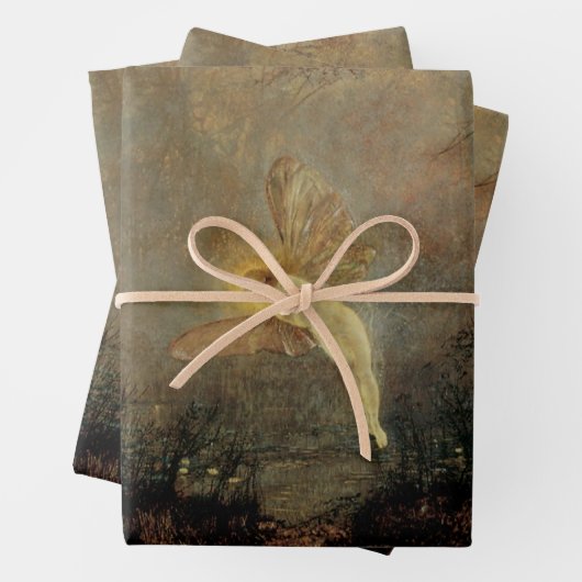 真夏の夜byグリムショー,ヴィンテージアビクトリアンート ラッピングペーパーシート (インサイチュ)