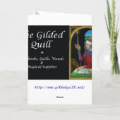 真夏の妖精の月の挨拶状 カード (裏面)