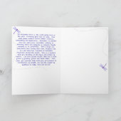 真夏の妖精の月の挨拶状 カード (内部)