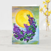 真夏の日にカードライラック カード (黄色い花)