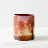 真夏の日没 ツートーンマグカップ (中央)