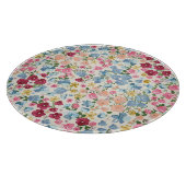 真夏の牧草地、花の植物のパターン。 カッティングボード (角)