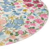 真夏の牧草地、花の植物のパターン。 カッティングボード (角)