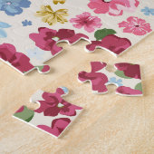 真夏の牧草地、花の植物のパターン。 ジグソーパズル (側面)