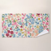 真夏の牧草地、花の植物のパターン。 バスタオル (バスタオル)