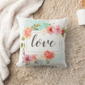 真夏の花柄の夢 クッション (ブランケット)