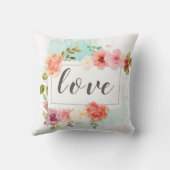 真夏の花柄の夢 クッション (裏面)