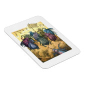 真夏を祝っているカブトムシ マグネット (右側)