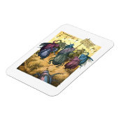 真夏を祝っているカブトムシ マグネット (左側)