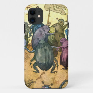 真夏を祝っているカブトムシ iPhone 11 ケース
