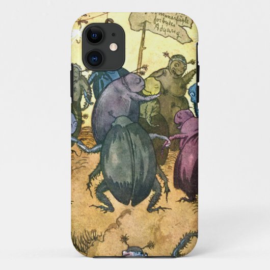 真夏を祝っているカブトムシ Case-Mate iPhoneケース (裏面)