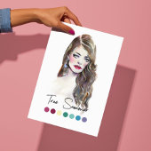 真夏タイプ季節色解析アート ポスター