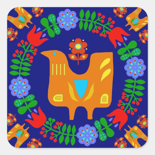 真夏フェスティバル スクエアシール (正面)