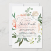 真夏フローラベビーシャワー招待状 招待状 (正面)