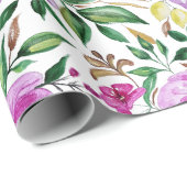 真夏フローラ水の色パターン ラッピングペーパー (ロールコーナー)