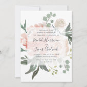 真夏フローラ結婚式招待状 招待状 (正面)